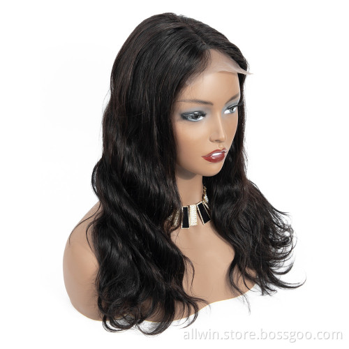 100% Virgin Human Hair Loose Body Wave Lace Frontal Wigs,Short Ocean Wave Bob Wigs 13*4,Black Body Lace Wigs For Black Women